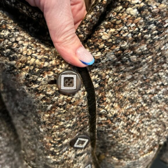 Enrico Ferezi Italian Boucle Blazer size 10 - Picture 3 of 5